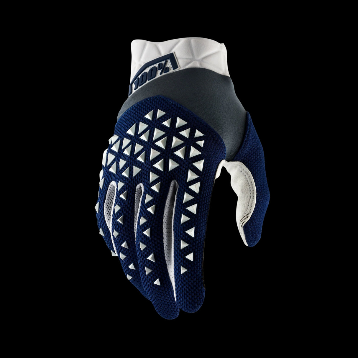 Guantes 100% Airmatic Navy/Steel/White