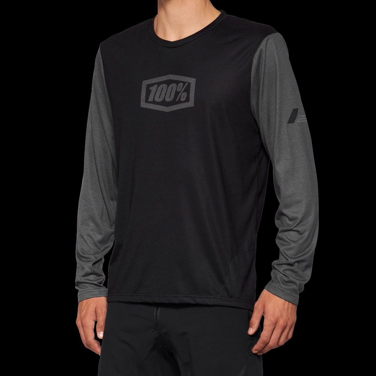Jersey 100% Airmatic Long Sleeve Black