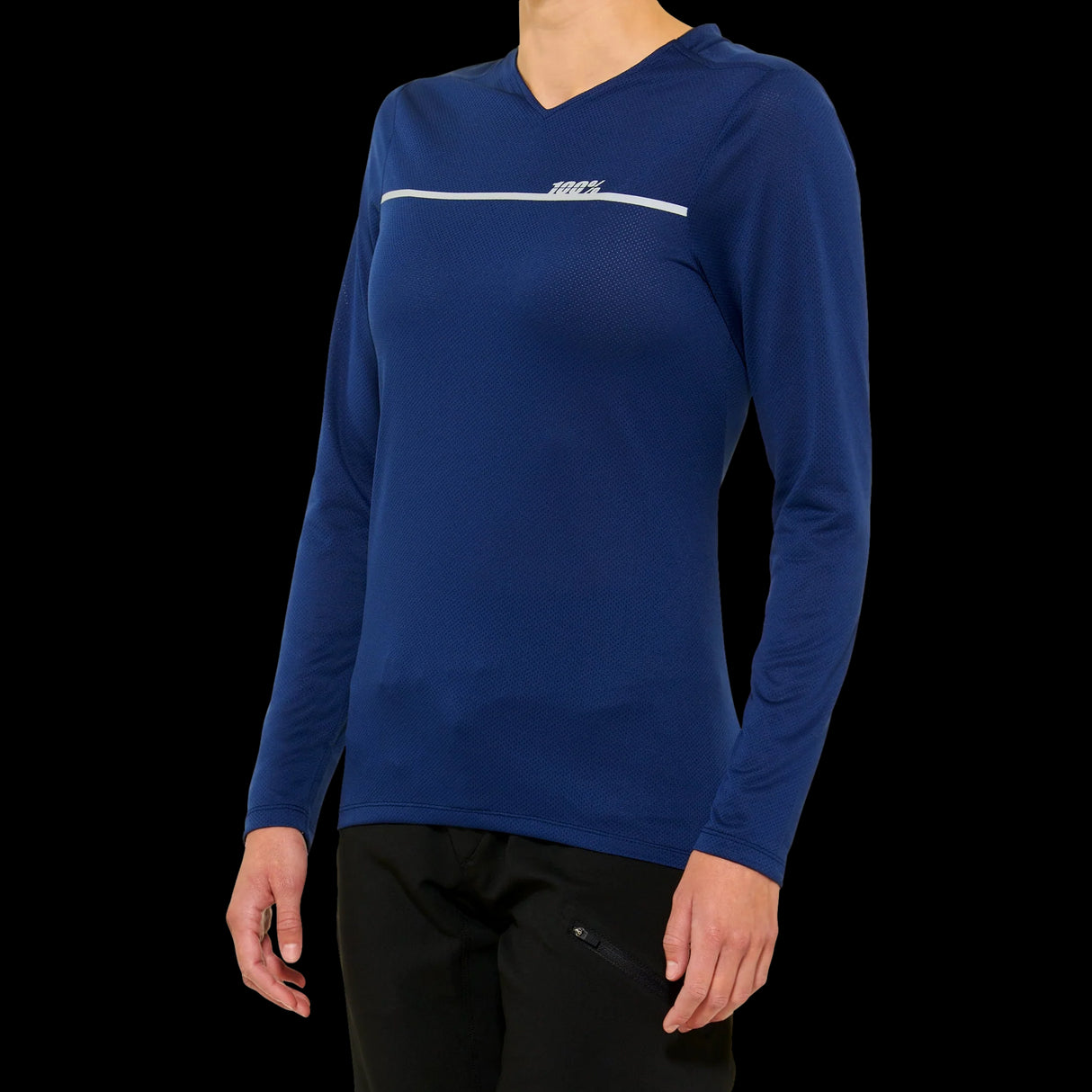 Jersey 100% Ridecamp Mujer Long Sleeve Navy