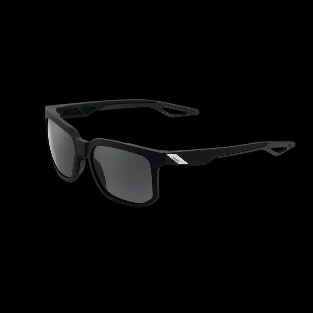 Lentes Ciclismo 100% Centric - Soft Tact Black - Grey Peakpolar Lens - Os