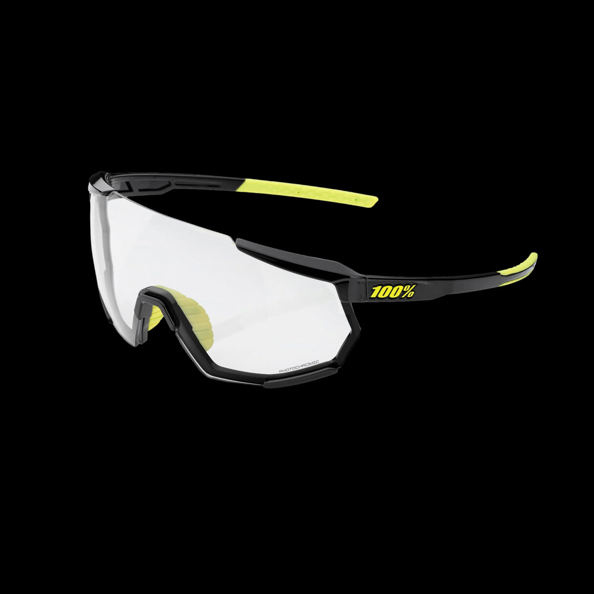 Lentes Ciclismo 100% Racetrap 3.0 Gloss Black - Photochromic Lens