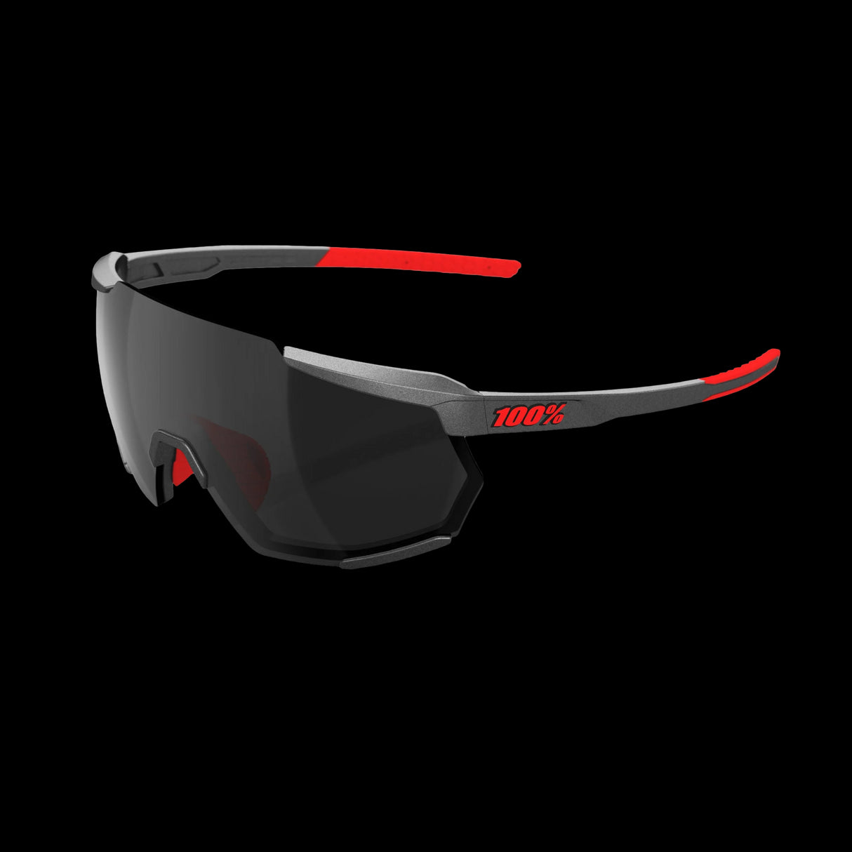 Lentes Ciclismo 100% Racetrap 3.0 Matte Gunmetal - Black Mirror Lens
