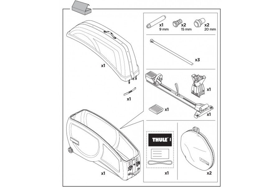 Maleta Thule Bici Roundtrip Transition| Rígida
