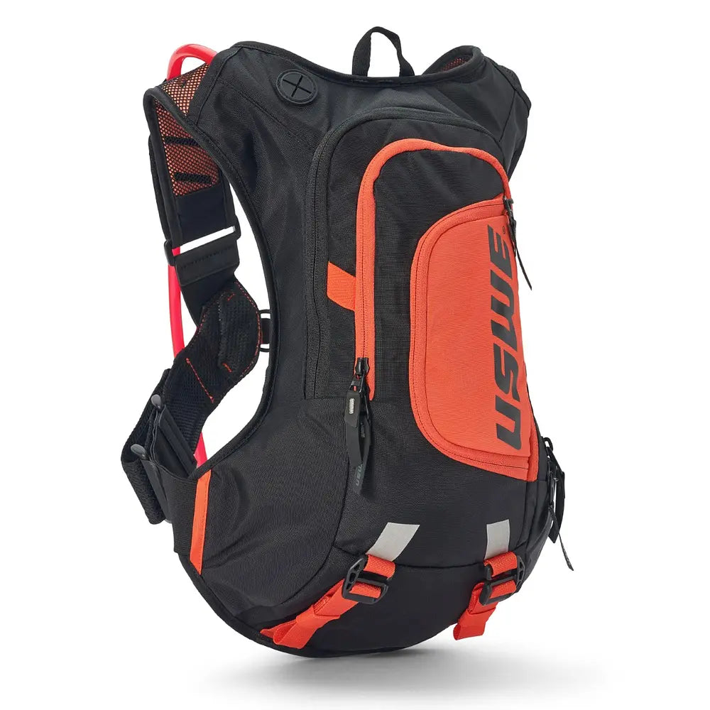 Mochila De Hidratación Uswe Hydro Moto 12L Naranjo