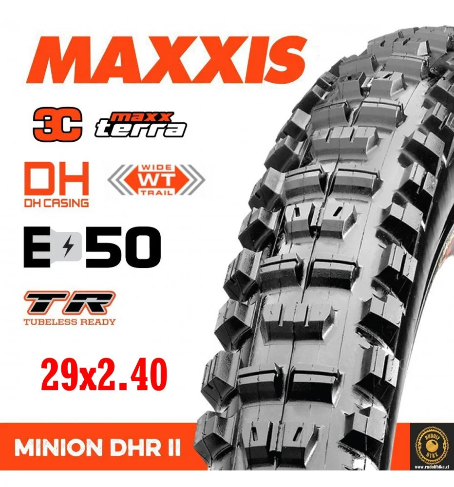 Neumático Maxxis Kevlar E50 29X2.40 Wt Minion Dhr Ii 3Ct/Dh/Tr