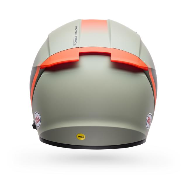 Casco Moto Calle Lithium Mips Bash Gris/Naranjo Certificado QR Bell