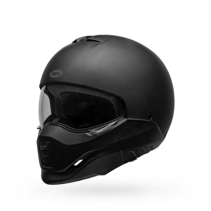 Casco Moto Calle Broozer Negro Mate Certificado QR Bell