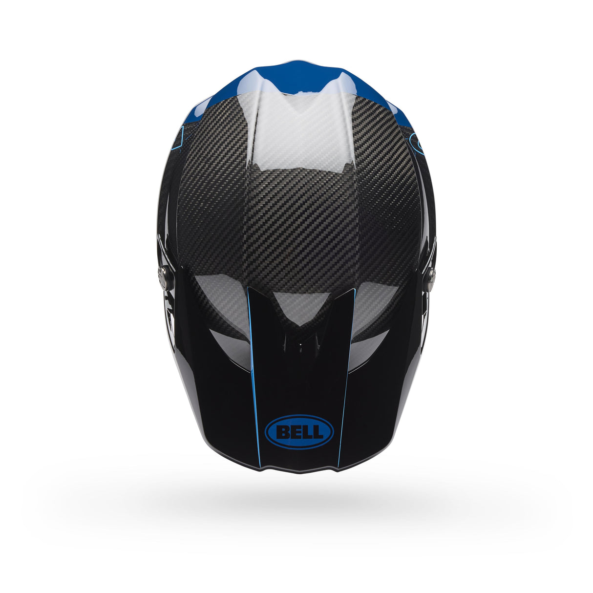 Casco Moto Spherical Moto-10 Azul/Negro Certificado QR Bell
