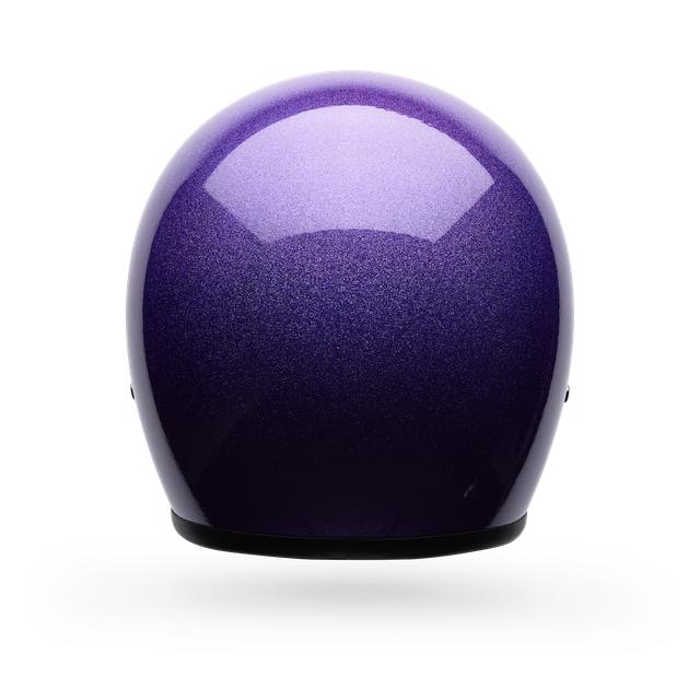 Casco Moto Calle Custom 500 Flake Morado Certificado QR Bell