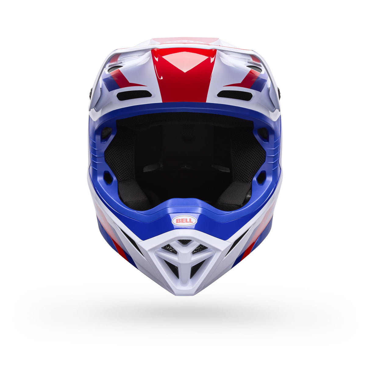 Casco Moto MX-10 Rojo/Blanco Certificado QR Bell
