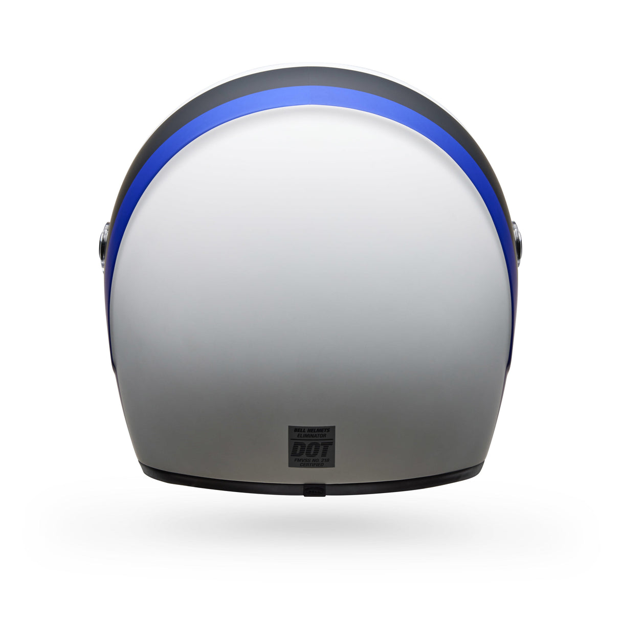 Casco Moto Calle Eliminator Menace Azul/Blanco Certificado QR Bell