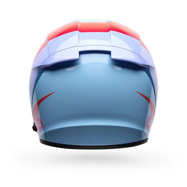 Casco Moto Calle Lithium Passion Azul Claro Certificado QR Bell