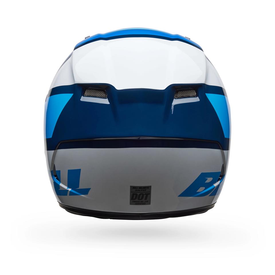 Casco Moto Calle Qualifier Chasm Azul Certificado QR Bell