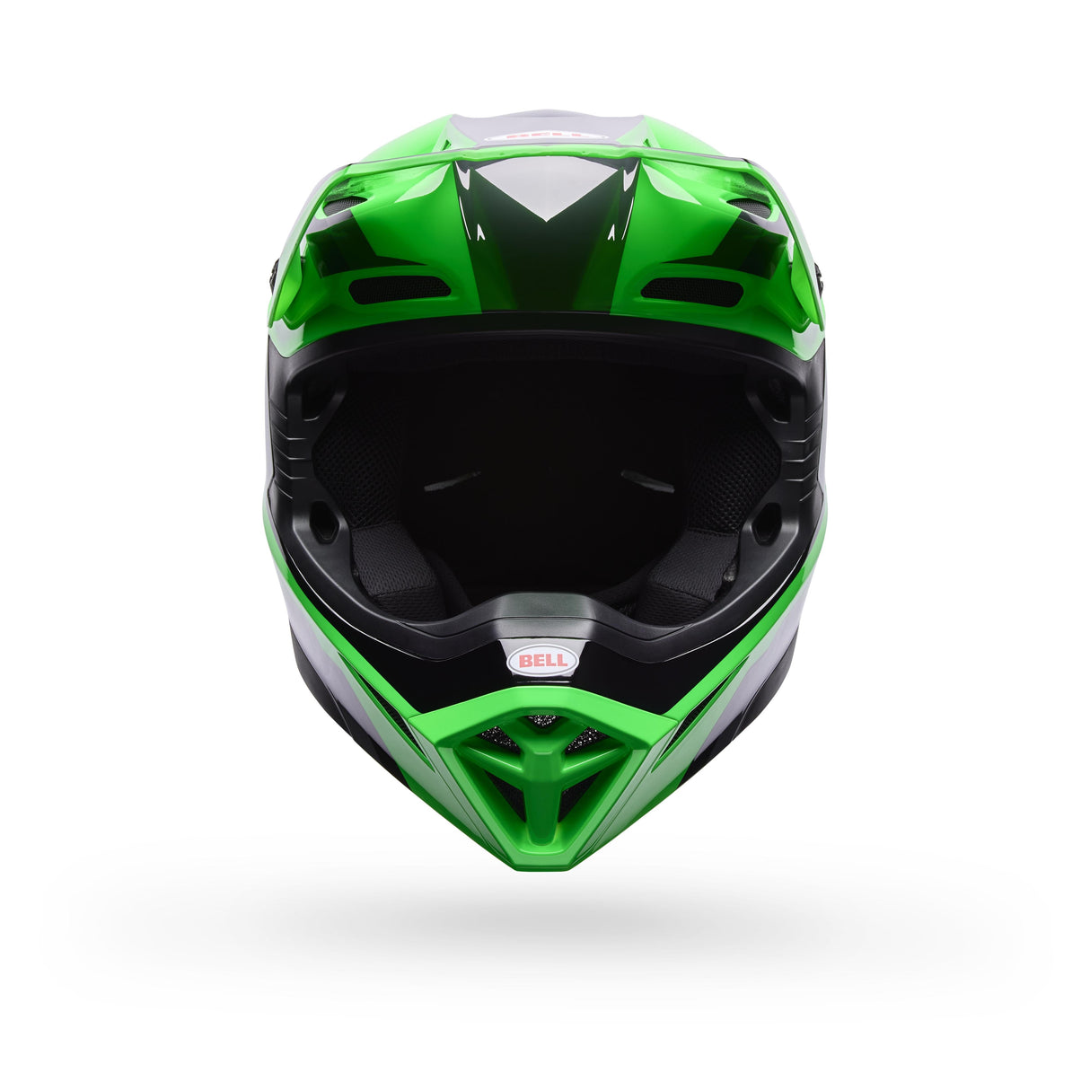Casco Moto MX-10 Verde Certificado QR Bell