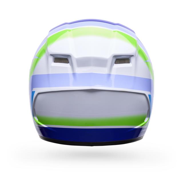 Casco Moto Calle Qualifier Vibe Azul/Blanco Certificado QR Bell