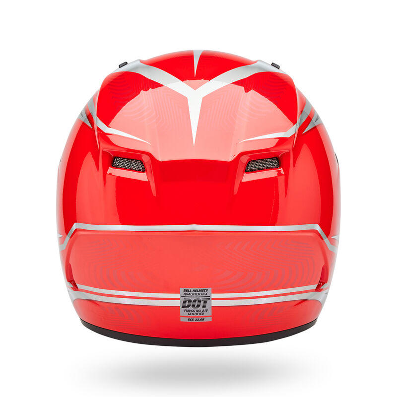Casco Moto Calle Qualifier Conduit Rojo/Plateado Certificado QR Bell