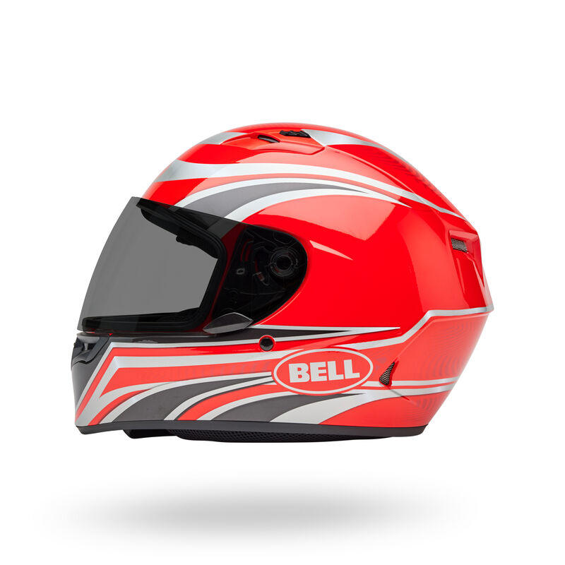 Casco Moto Calle Qualifier Conduit Rojo/Plateado Certificado QR Bell