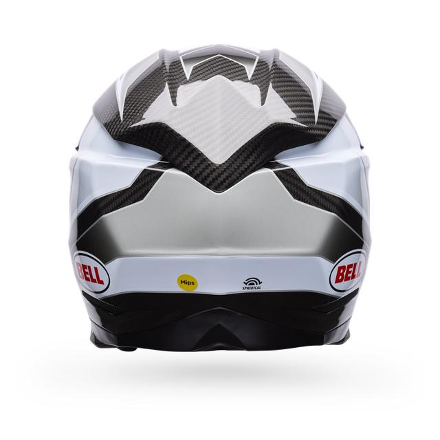 Casco Moto Spherical Moto-10 Blanco/Negro Certificado QR Bell