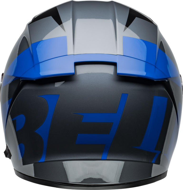 Casco Moto Calle Lithium Shear Negro/Azul Certificado QR Bell