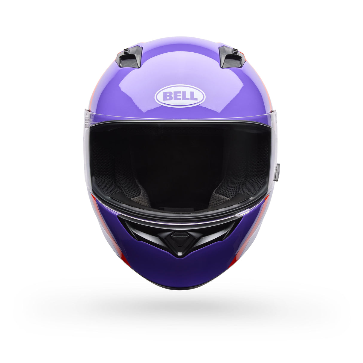 Casco Moto Calle Qualifier Chasm Morado Certificado QR Bell