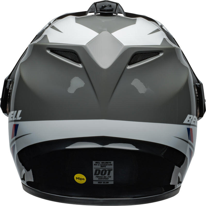 Casco Moto Calle MX-9 Adventure Mips Alpine Negro Certificado QR Bell