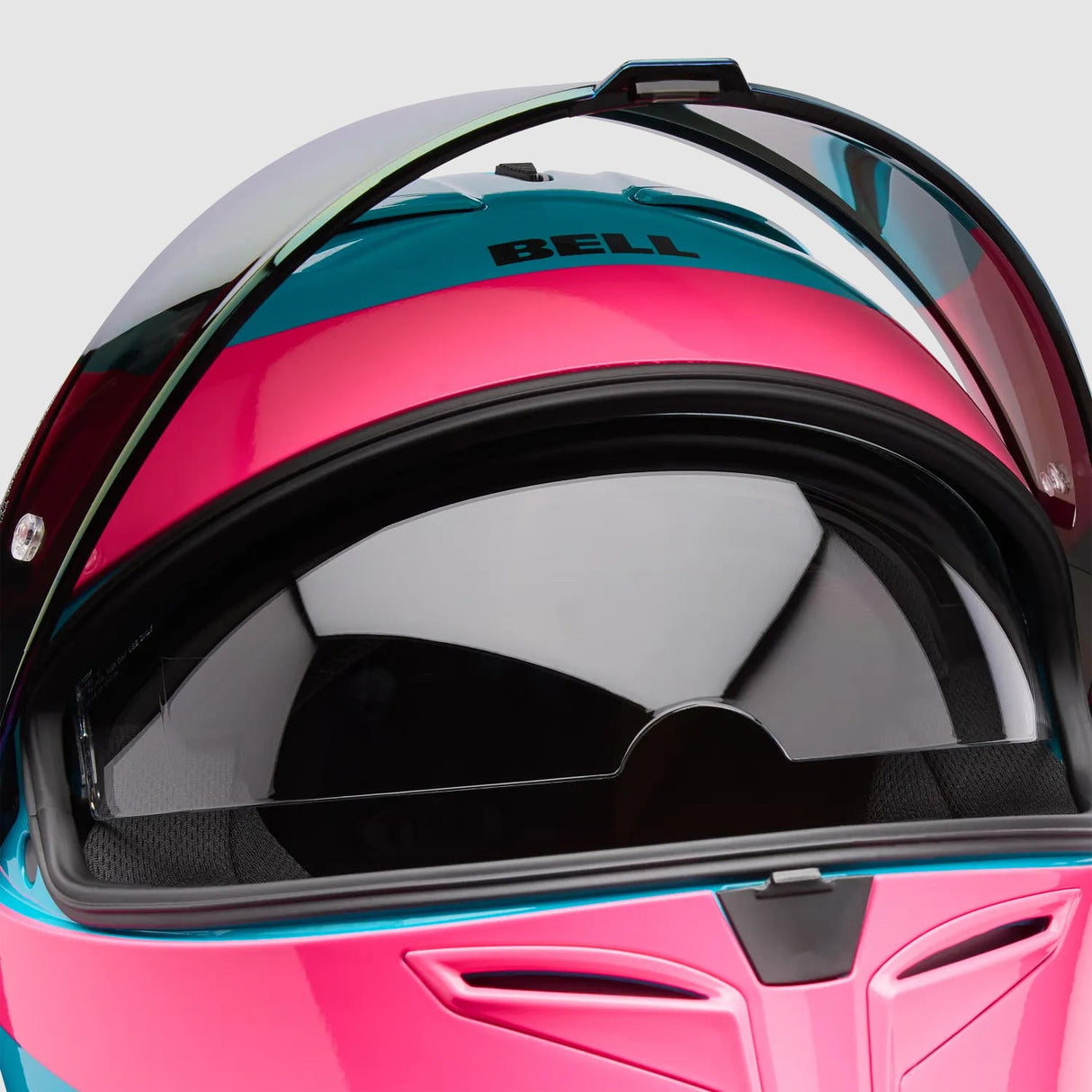 Casco Moto Calle Lithium Mips Plus Fluid Azul/Rosado Bell