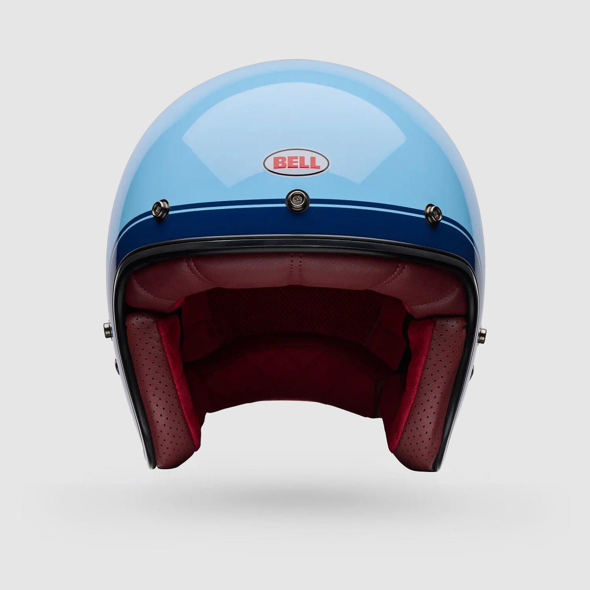 Casco Moto Calle Custom 500 Crate Azul Bell