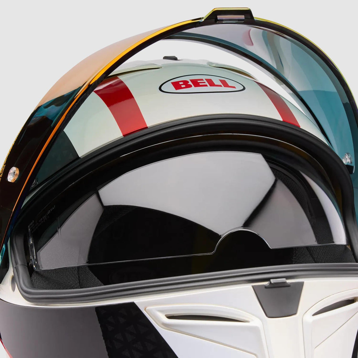 Casco Moto Calle Lithium Mips Plus Blip Blanco/Rojo Bell