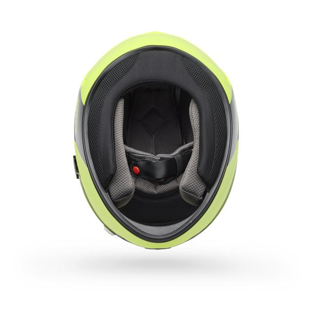 Casco Moto Calle Qualifier Clip Amarillo Certificado QR Bell