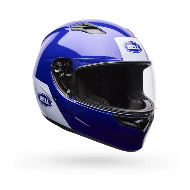 Casco Moto Calle Qualifier Clip Azul Certificado QR Bell
