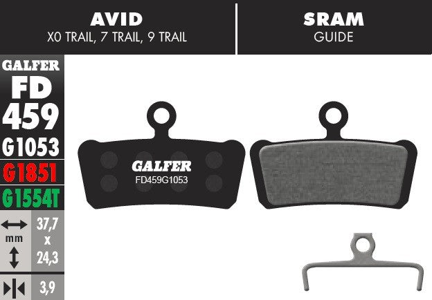 Pastillas Galfer Sram Guide R, RS, RSC, Ultimate, G2