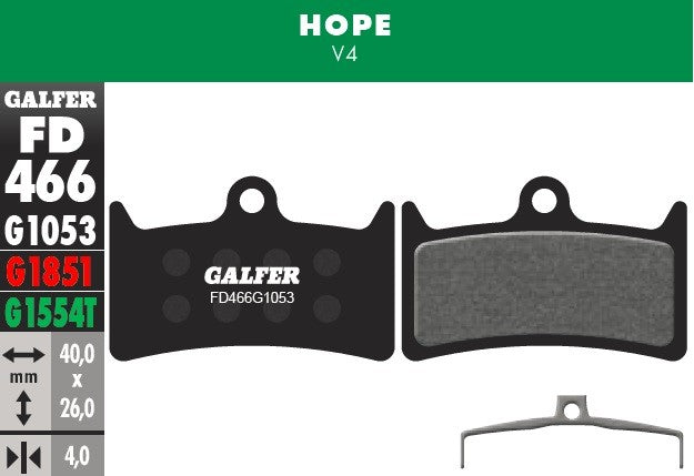 Pastillas Galfer Hope V4