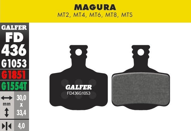 Pastillas Galfer Magura Mt2, Mt4, Mt6, Mt8, Mts