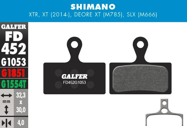 Pastillas Galfer Shimano M985, M785, M666