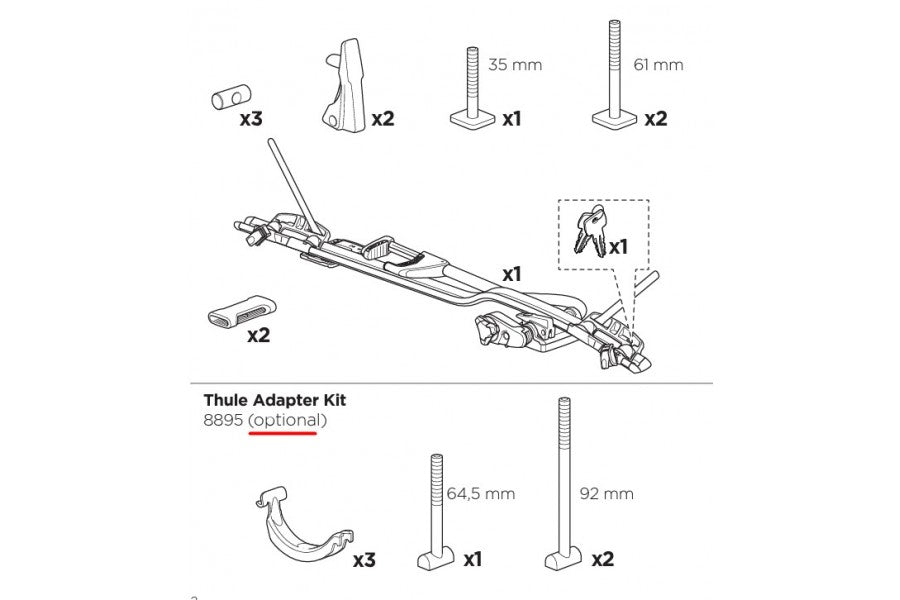 Portabicicleta Thule ProRide Black