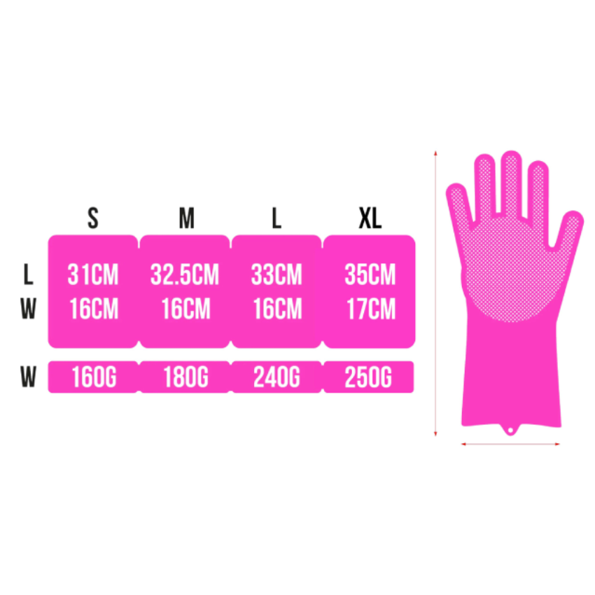 Guante De Limpieza Para Bicicleta Muc-Off Deep Scrubber Pink