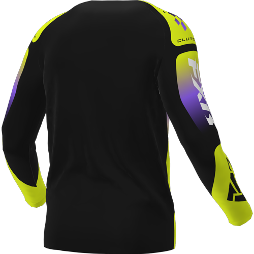 Jersey FXR Youth Clutch 26 Hivis/Black/Purple