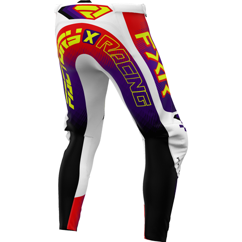 Pantalón FXR Podium Gladiator 26 White/Purple/Red