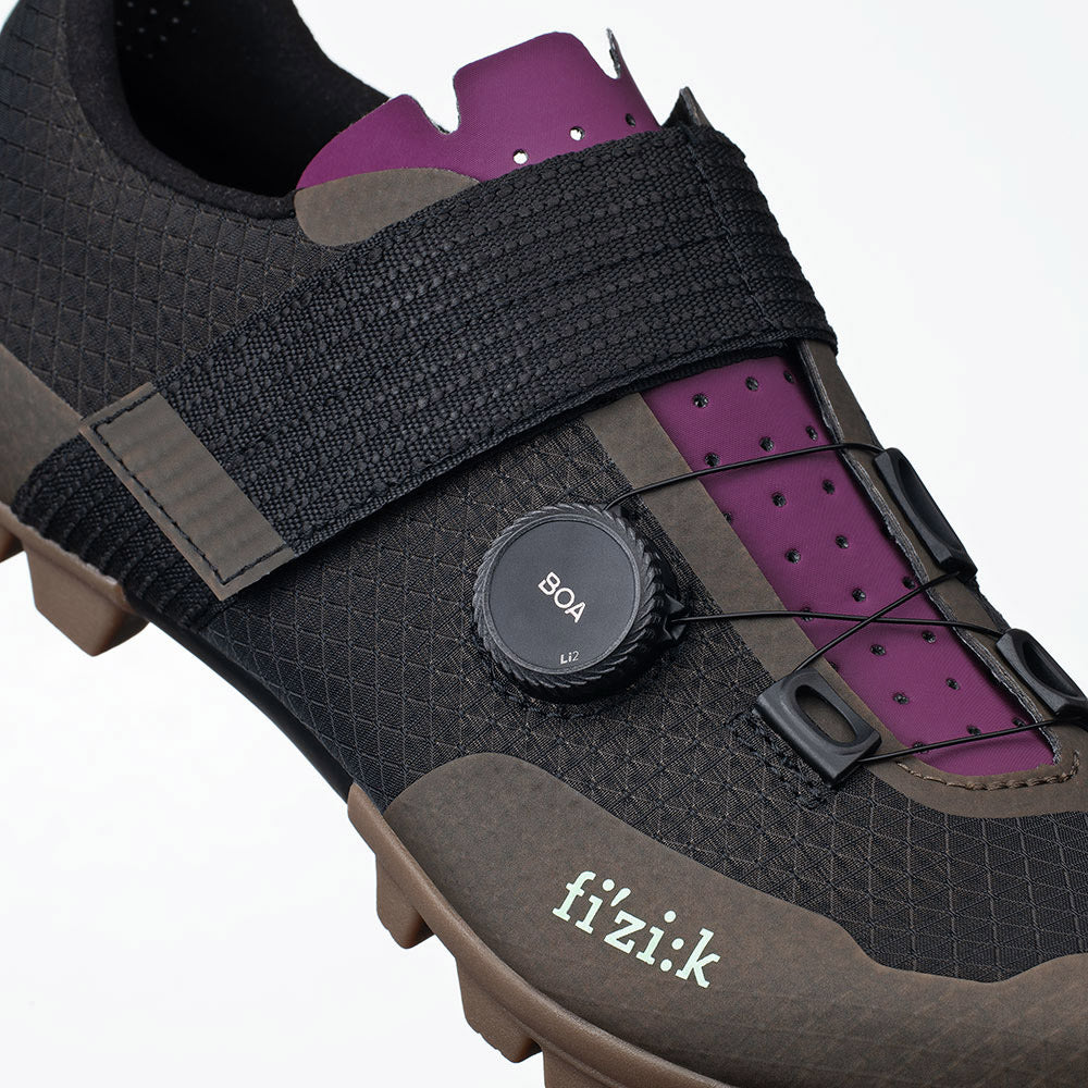 Zapatillas De Bicicleta Fizik Vento Ferox Carbon Mud-Grape