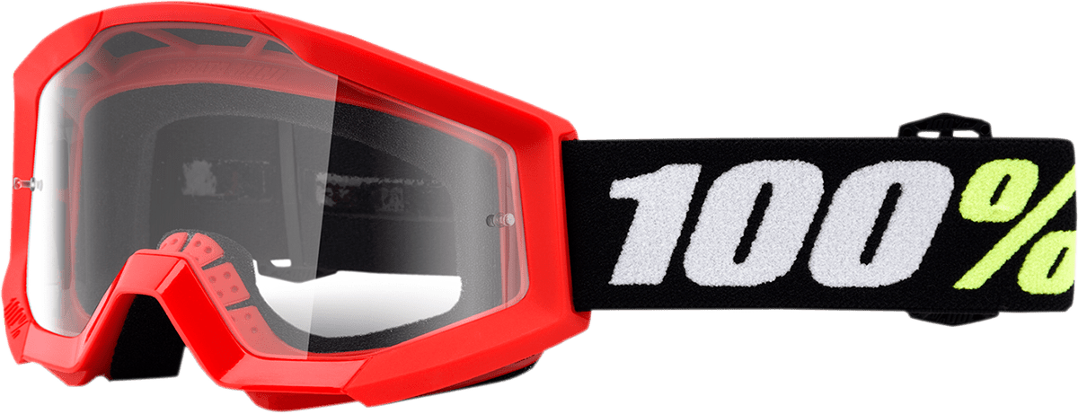 Antiparra 100% Strata Mini Red - Clear Lens