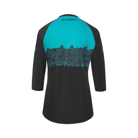 Jersey Manga 3/4 Giro Roust Mujer Negro