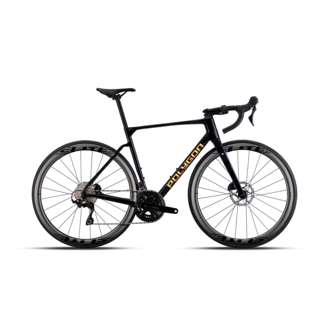 Bicicleta Polygon Strattos 7 Metallic Gloss - 105 12V + Carbon Wheels