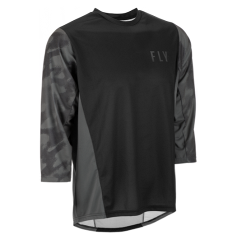 RIPA 3/4 SLEEVE JERSEY BLACK/GREY CAMO