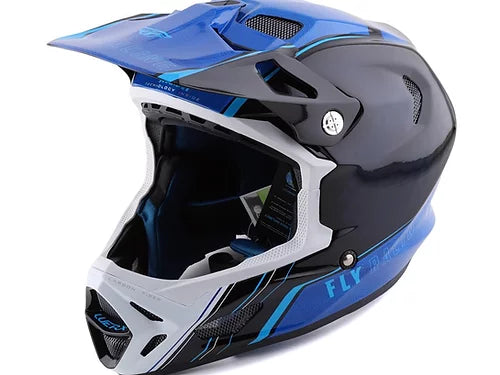 Casco  Fly Racing Werx-R Carbon Azul/Negro