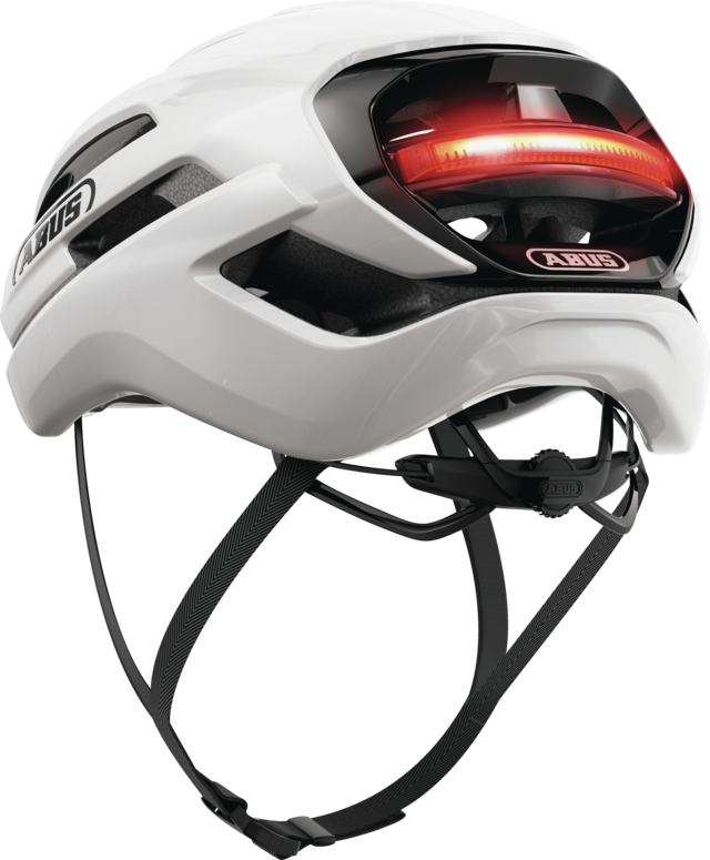 Casco bicicleta Abus Taipan LED White