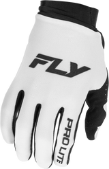 Guantes Fly Racing Pro Lite White/Black