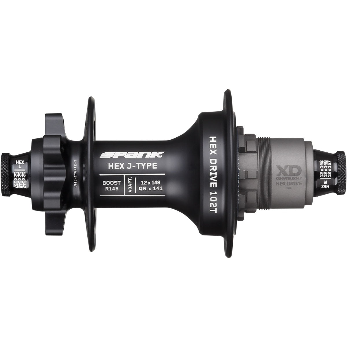 Maza Trasera Spank Hex J-Type Boost R148 Xd Hub - Black