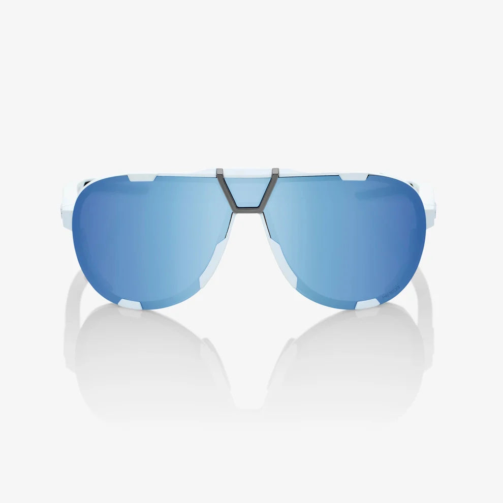 Anteojos 100% Westcraft Soft Tact White - Hiper Blue Mirror Lens
