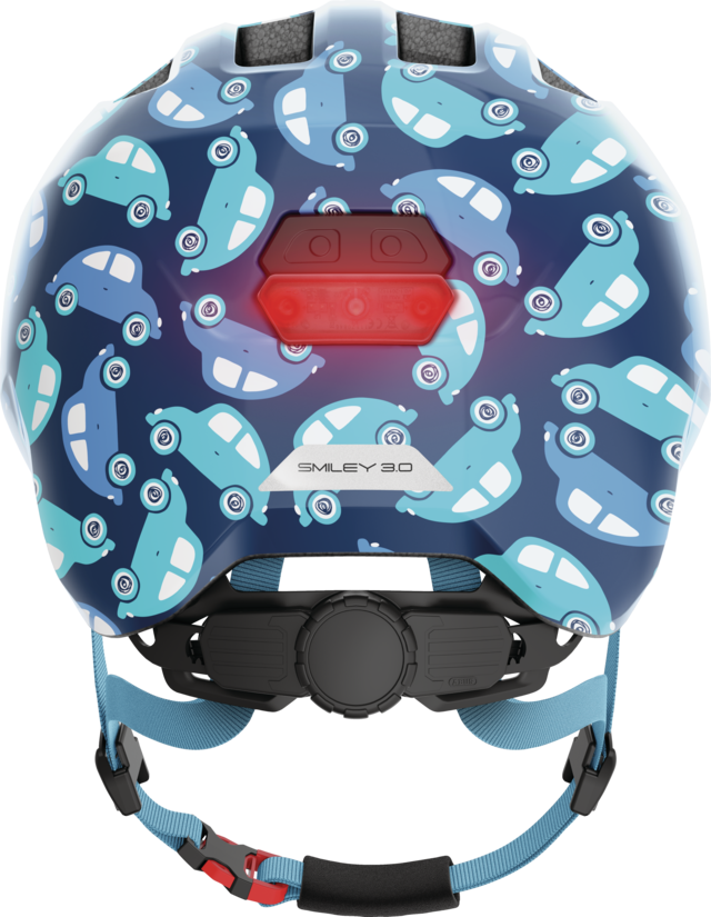 Casco Bicicleta Abus Niño Smiley 3.0 LED Azul Car