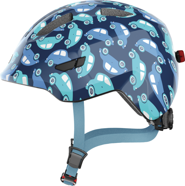 Casco Bicicleta Abus Niño Smiley 3.0 LED Azul Car
